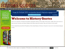 Tablet Screenshot of historyquotes.org